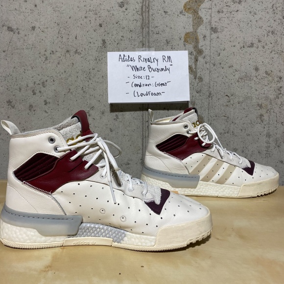Adidas Rivalry High RM Cloudfoam - White Burgundy - Picture 4 of 9